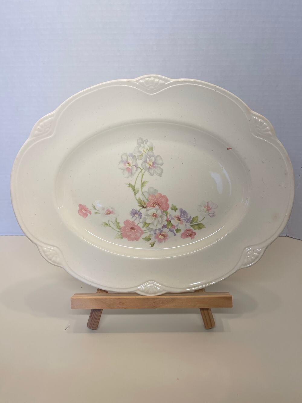 Vintage Homer Laughlin Virgina Rose Small Platter 1943